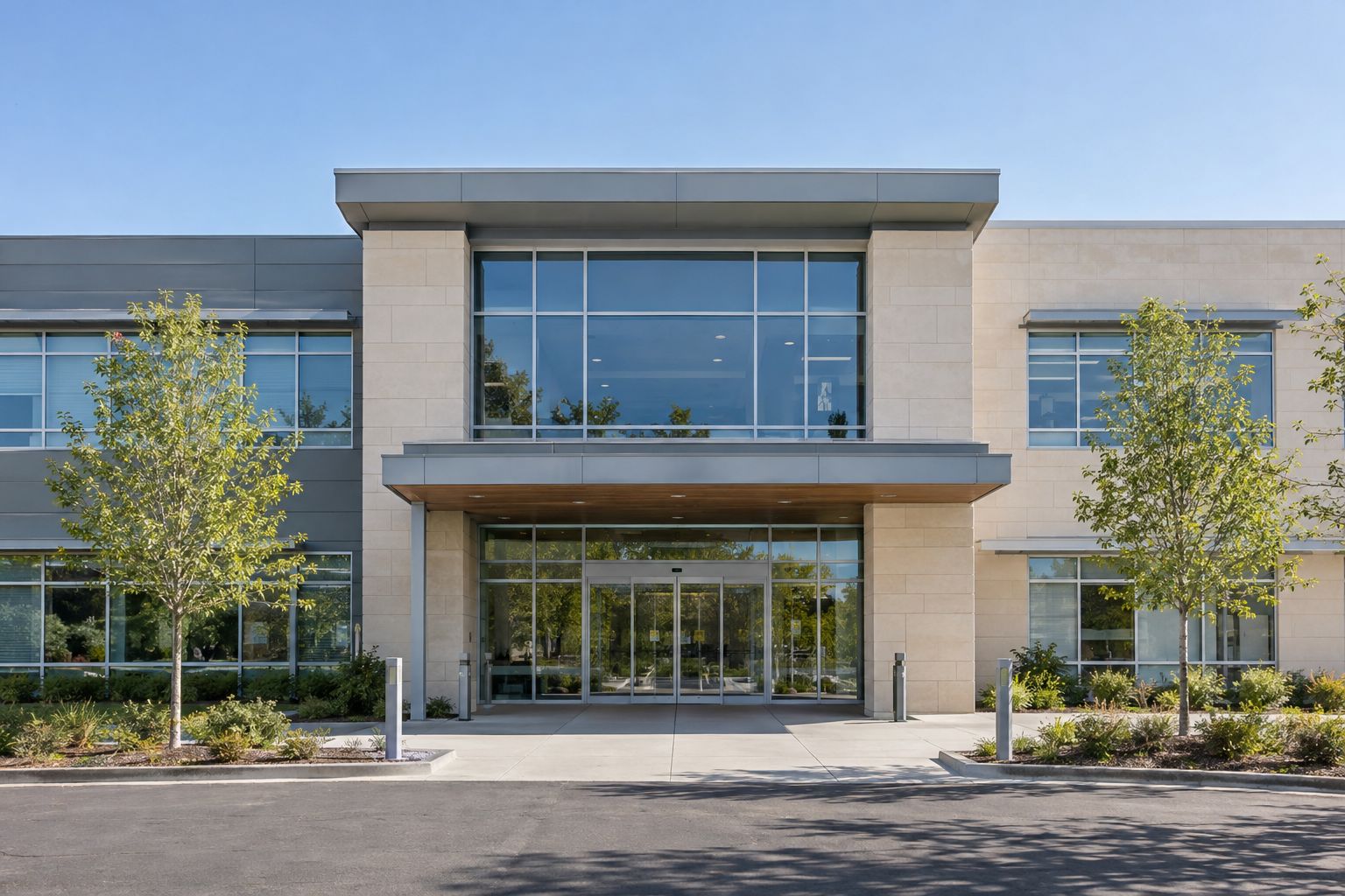 Modern outpatient clinic building